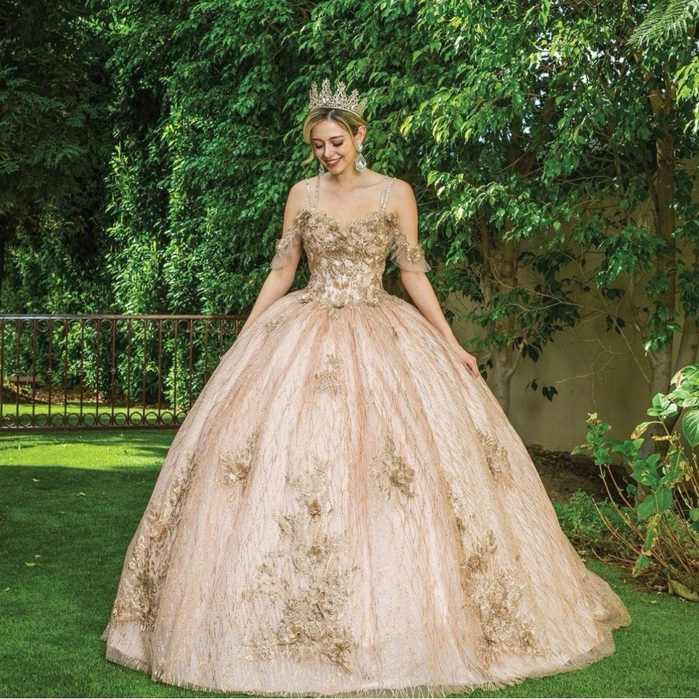 Elegant Gold Ball Gown